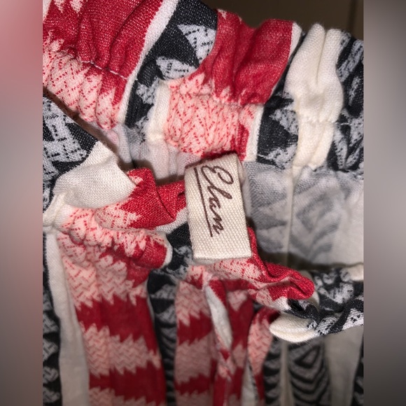 Elan Red Aztec Ruffle Skirt - Picture 3 of 3